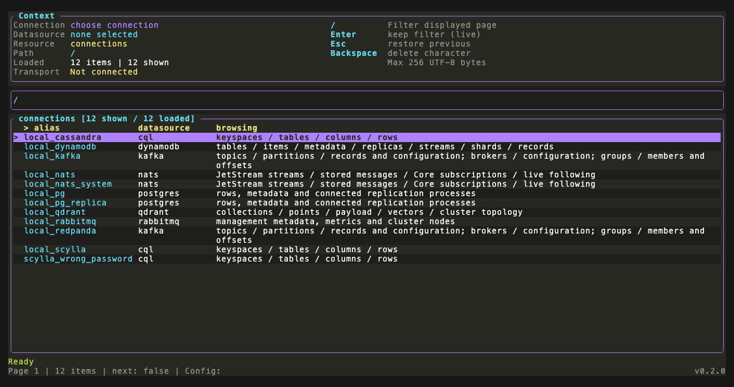 PostgreSQL query with syntax highlighting and confirmation